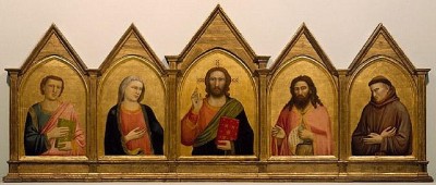 The Peruzzi Altarpiece by Giotto di Bondone, circa 1310-1315