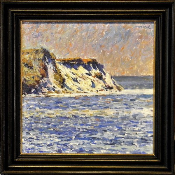 Falaises de Monet with Deep Scoop Black Frame